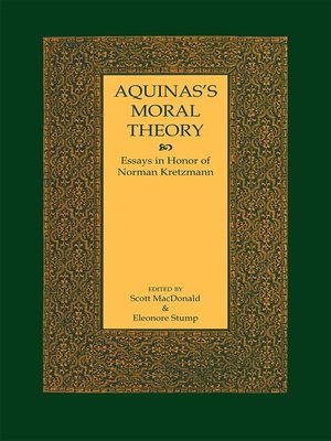 cover image of Aquinas's Moral Theory